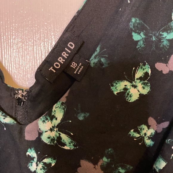 Size 18 Torrid Butterfly Print Dress - Picture 5 of 7